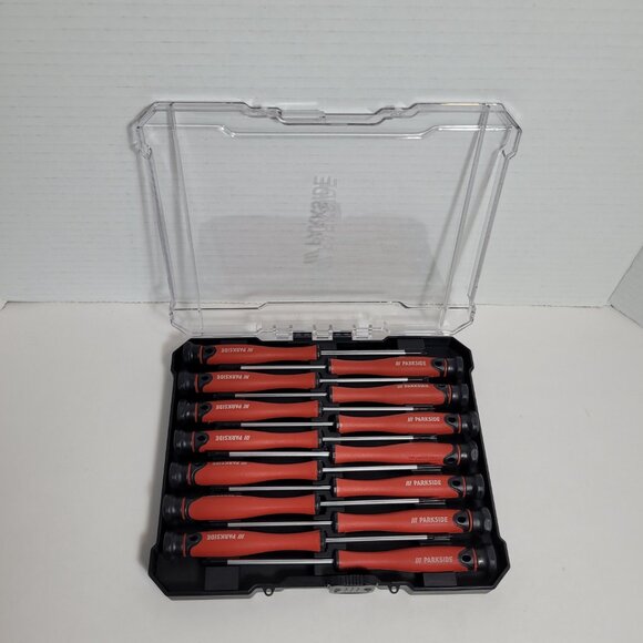 Parkside Precision Screwdriver Slotted & Cross-Head Set Non Slip Handle - Picture 4 of 8